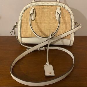 Kate Spade Medium Reiley Straw Dome Satchel